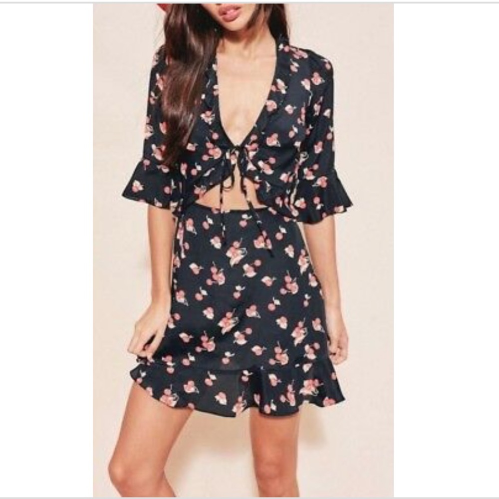 For Love & Lemons the front cherry dress